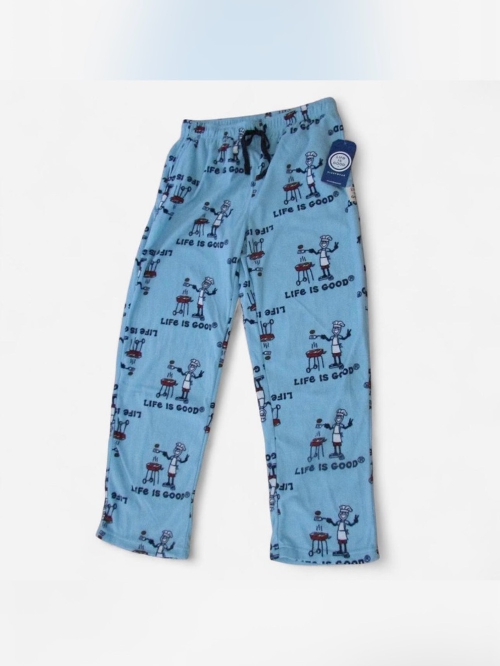 Men’s Life Is Good Blue Print Pajama Pants